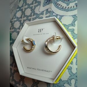 Elegant Gold and Silver Hoop Earrings